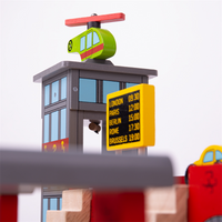 Dodatek do kolejki Dworzec główny BJT272-Bigjigs Rail, kolejka drewniana