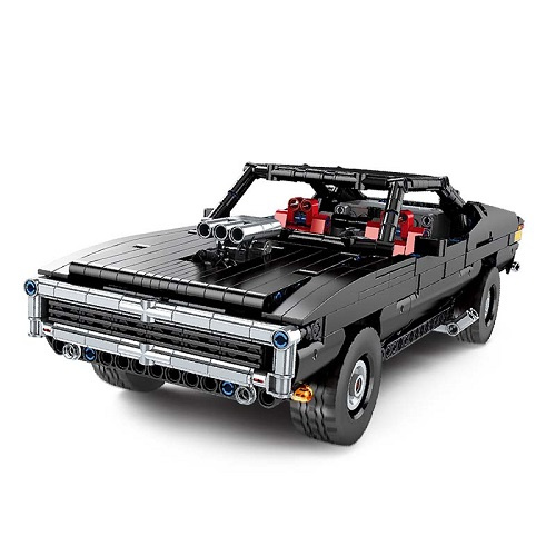 Klocki konstrukcyjne Mould King 13081 realistyczny Model Dodge Charger R/T Muscle Car RC 1:12 - 1098 elementów
