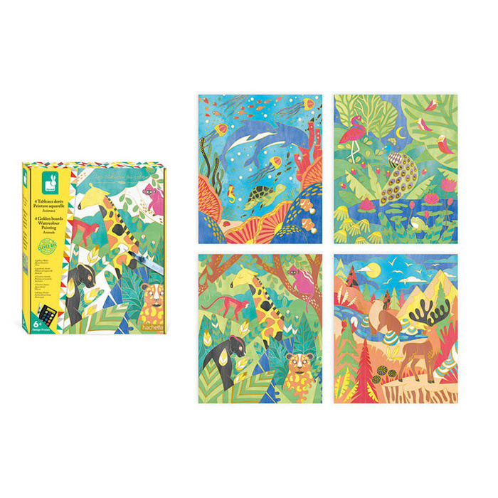 Zestaw kreatywny Złote kontury Zwierzęta Janod J07959