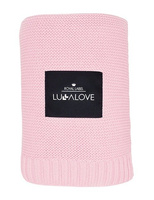 Bambusowy koc Candy pink różowy LL0362-Lullalove, kocyki dla dzieci