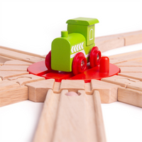 Obrotnica z 8 rozjazdami do kolejki, BJT134-Bigjigs Rail