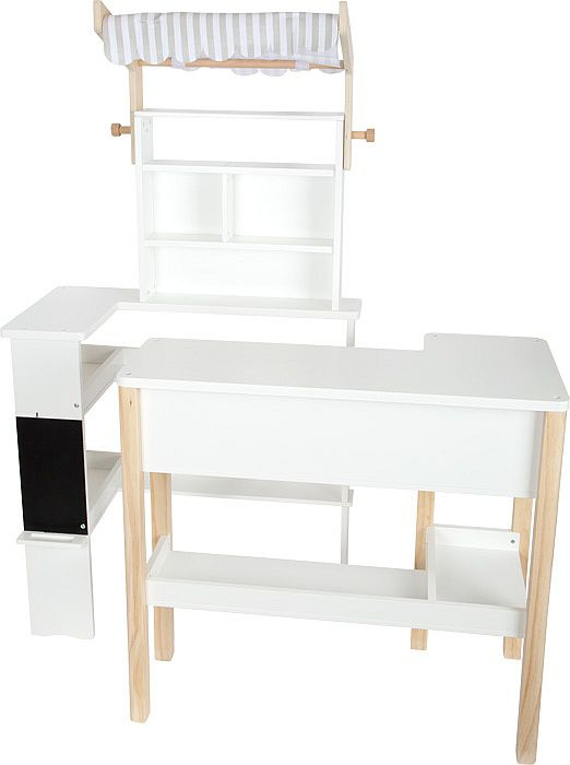 Drewniany sklep supermarket dla dzieci z markizą Fresh Small Foot 12328