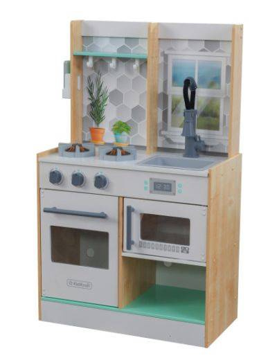 Kuchnia dla dzieci Lets Cook Natural z dźwiękiem i światłem KK53433-KidKraft, zabawki drewniane