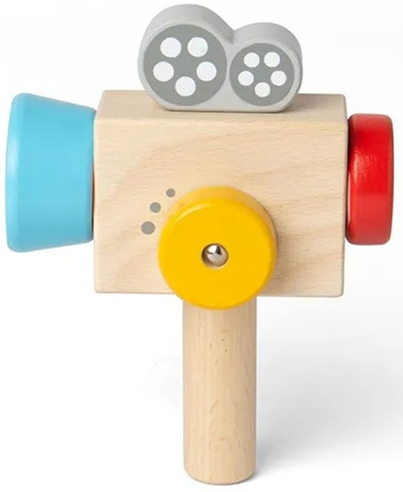 Drewniana kamera do ręki Bigjigs 36050 mały reżyser