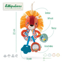 Grzechotka dla dziecka Lew Jack Lilliputiens 83506 zabawki rozwojowe