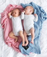 Bambusowy koc Candy pink różowy LL0362-Lullalove, kocyki dla dzieci