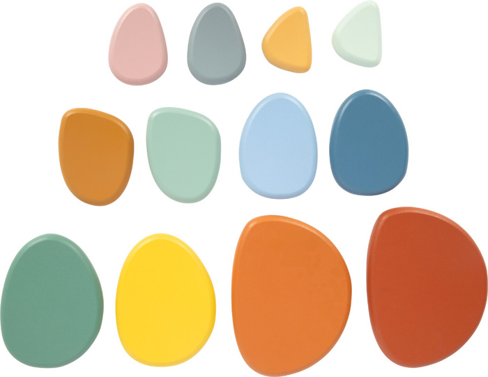 Gra zręcznościowa układanie wieży z kamieni River Rocks Montessori Small Foot 12759 Drewniane zabawki dla dzieci