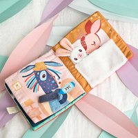 Miękka książeczka aktywizująca z mini-komforterem sarenka Stella i jej przytulanka 83491 Lilliputiens