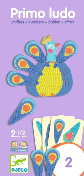 Eduludo PRIMO LUDO LICZBY DJ08366-Djeco, gra edukacyjna dla dzieci