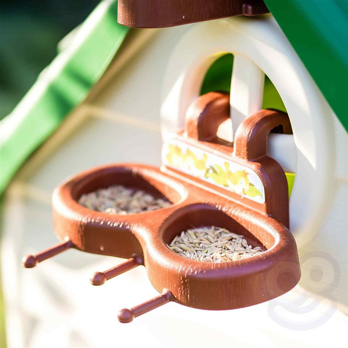 Domek ogrodowy Eco FEBER 13004 Karmnik Segregacja odpadów Imitacja panelu słonecznego do kratywnej zabawy dla dzieci