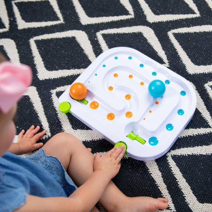 Płaski tor dla kulek kulodrom RollAgain FA225-1 Fat Brain Toys, zjeżdżalnie dla kulek