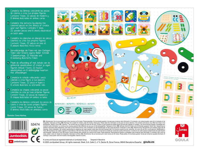 Zestaw edukacyjny dla dzieci Kolory i kształty Goula 53474