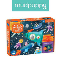Tekturowe puzzle z okienkami Kosmos 12 el MP65759-Mudpuppy, puzzle dla dzieci