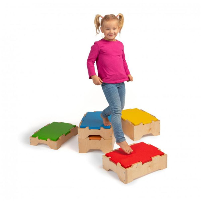 Wielofunkcyjne skrzynie schodki do ćwiczenia równowagi Erzi 46221