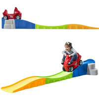 Kolejka Górska STEP2 8633 bezpieczny Tor z czerwonym jeździkiem do zjazdów dla dzieci