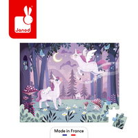 Puzzle w walizce Jednorożce 54 elementów Janod J02555
