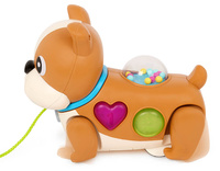 Interaktywny piesek z ruchomymi łapkami Walk Along Puppy BX4530 B.toys zabawki do pchania ciągnięcia