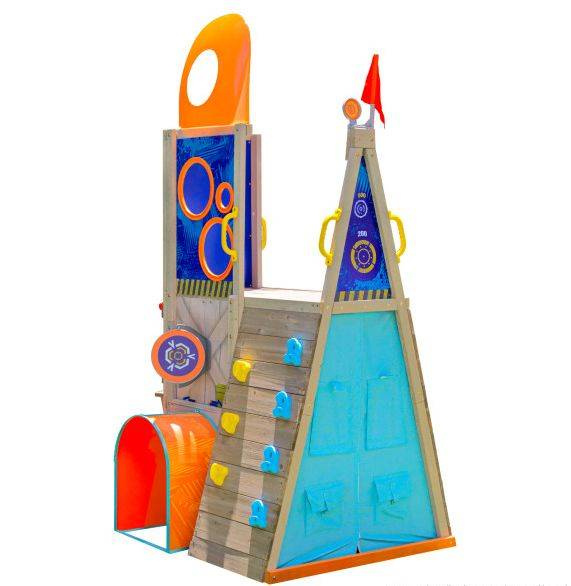 Drewniany plac zabaw Forteca Nerf Scout Defense Post P280123E-KidKraft, zabawy w plenerze