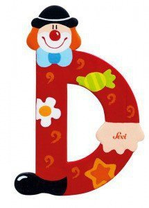 Głoska Clown "D", 81740-Sevi, nauka literek dla dzieci, alfabet