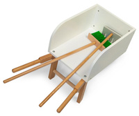 Taczka dla konia na kiju akcesoria do Hobby Horse Astrup 84243