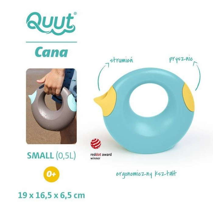 Mała konewka Cana Banana Blue 172420-Quut, zabawy w plenerze