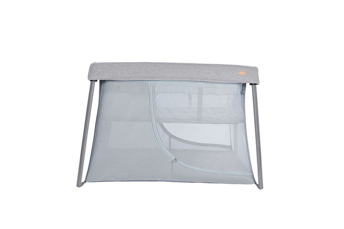 Łóżeczko turystyczne dwupoziomowe z funkcją kojca 3w1 Eazy sleep Heather grey Pebble Beaba 946004