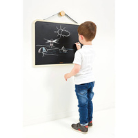 Magnetyczna tablica drewniana dwustronna z akcesoriami Janod J09635