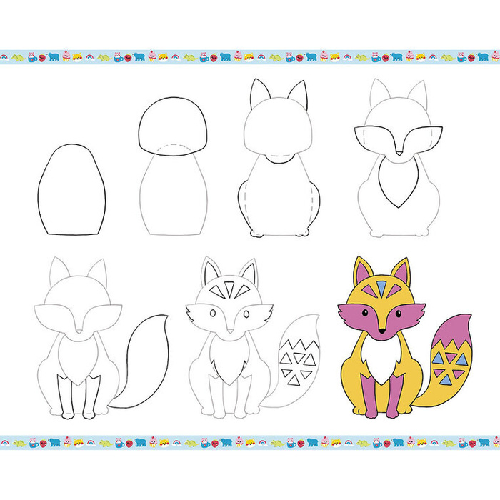 Zestaw kreatywny Rysowanie krok po kroku z brokatowymi markerami 20 rysunków i kolorowanek Janod J09157