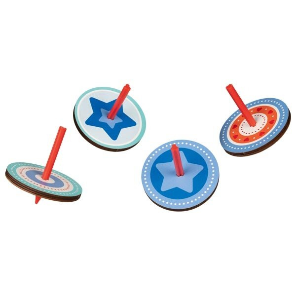 Mały bączek do kręcenia niebieskie koło Goki 62899