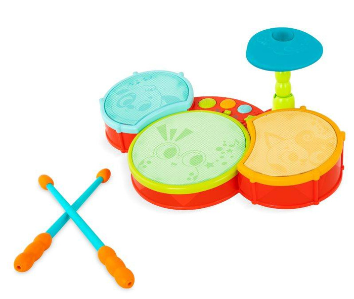 Kolorowy zestaw perkusyjny Little Beats Land of B. BX2303Z B.Toys,instrumenty dla dzieci