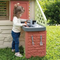 Wielofunkcyjny Domek Nature z kuchnią + 17 akcesoriów Smoby 810739 dla dzieci do aktywnej zabawy w ogrodzie