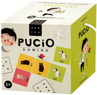 Pucio. Domino Nasza Księgarnia, gry planszowe dla dzieci