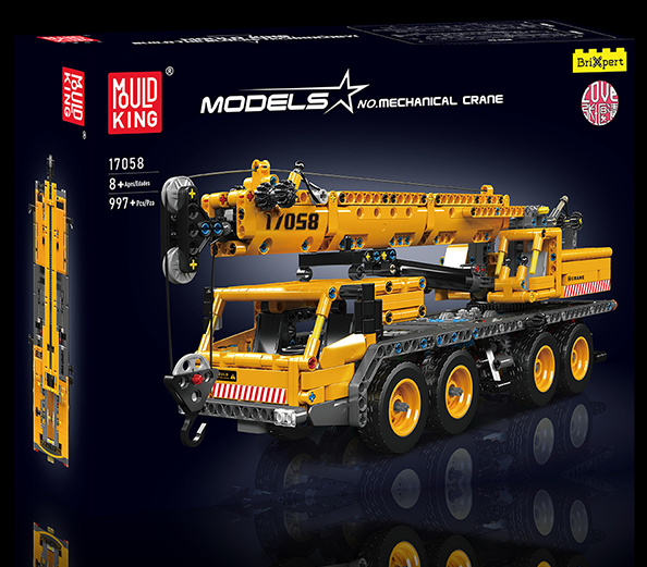 Klocki konstrukcyjne Mould King 17058 Zestaw do budowy modelu dźwigu mobilnego 997 elementów