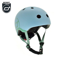 SCOOTANDRIDE Kask XXS-S dla dzieci 1-5 lat Steel lampka LED 96322