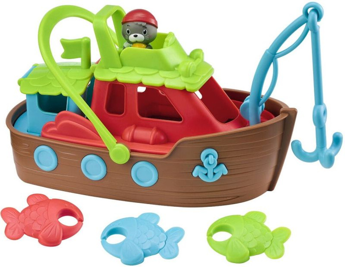 Kuter rybacki Klorofil 700502F, zabawki kąpielowe 3w1