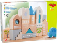 Bloczki konstrukcyjne 18 el. Bad Rodach HB305531-Haba, klocki drewniane dla dzieci