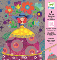 Wydrapywanka Bal Piękności DJ09725-Djeco, zestaw artystyczny