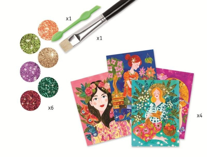 Zestaw artystyczny dla dzieci Zaklęte piękno DJ09508-Djeco, zabawki kreatywne