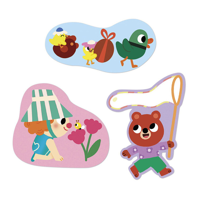 Duże naklejki wielorazowe 50 sztuk Wiosna Janod J09187