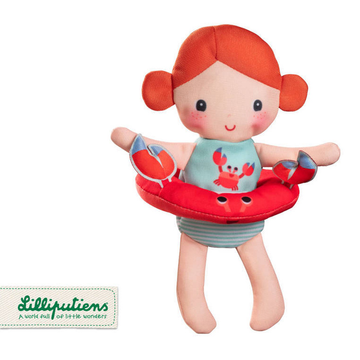 Laleczka do kąpieli z kółkiem w komplecie zabawki do wody Axelle 83425 Lilliputiens