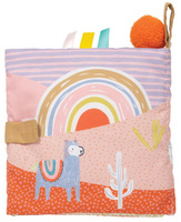 Miękka książeczka dla niemowlaka Lama 218430-Manhattan Toy, zabawki dla najmłodszych