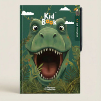 Tablet graficzny dla dzieci z kartami pracy do rysowania KidBook Dino Kidinex