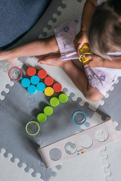 Drewniana układanka Sortowanie kolorów Essentiel, Janod J05066