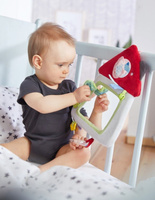 Zawieszka do wózka Pluszowy domek odkrywca 305128-Haba, zabawki dla niemowląt