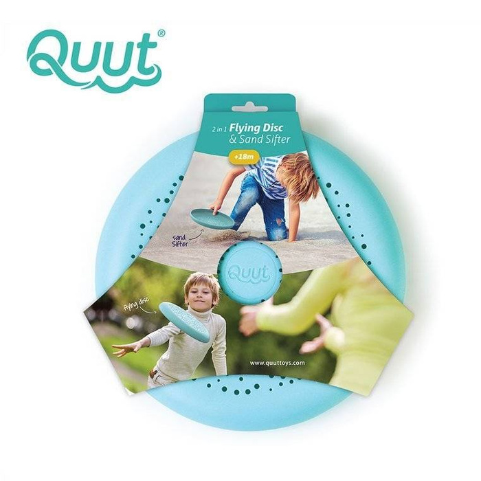 Gra latający dysk i sitko 2w1 Frisbee Vintage Blue 171966-Quut, zabawy w plenerze