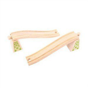 Tory do kolejki drewnianej - zjazd i podjazd, BJT113-Bigjigs Rail