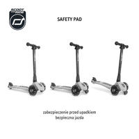 Zestaw SCOOTANDRIDE Kask + Highwaykick 3 LED hulajnoga składana ze świecącymi kółkami 3+ Steel