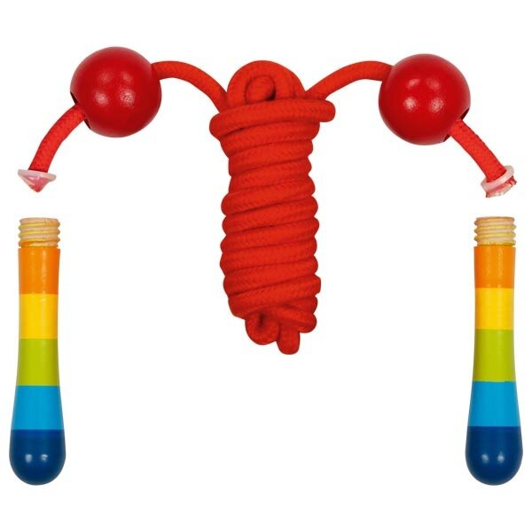 Skakanka dla dzieci z regulacją Tęcza Goki 63887 zabawy w plenerze