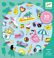 Kalifornia - wypukłe naklejki dla najmłodszych 30 el DJ09262-naklejki dla dzieci 