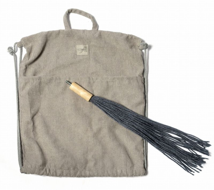 Zestaw dla Hobby Horse Koń na kiju szary z otwartą buzią i przeszkoda fale Astrup